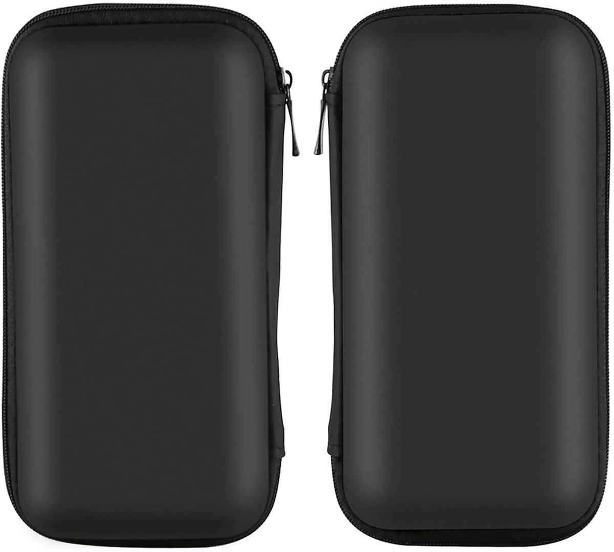 Travel Essential Electronics Organizer Pouch Charger Case, Shockproof Dual Zipper Power Bank Cables Tech Accessories Purse, Men & Women Travel Must Have Storage Bag, 6.5X3.2X1 Inch Black