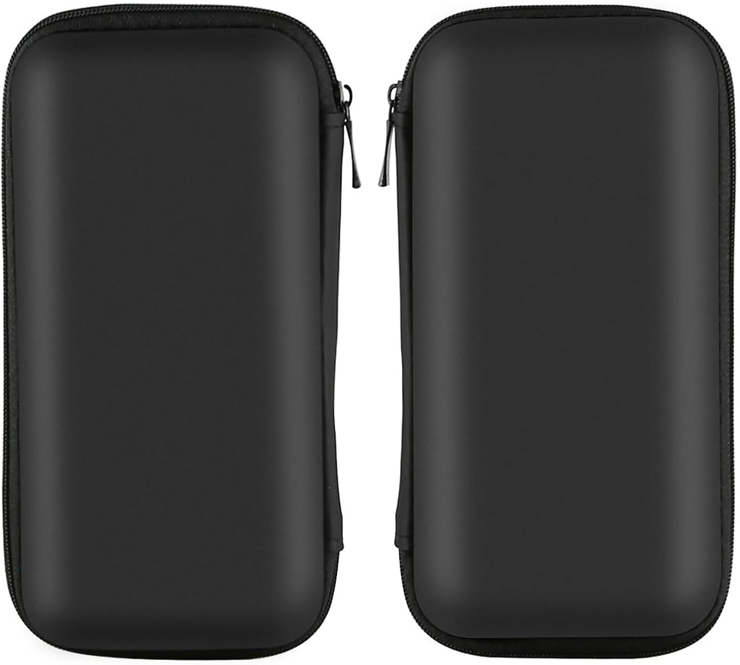 Travel Essential Electronics Organizer Pouch Charger Case, Shockproof Dual Zipper Power Bank Cables Tech Accessories Purse, Men & Women Travel Must Have Storage Bag, 6.5X3.2X1 Inch Black