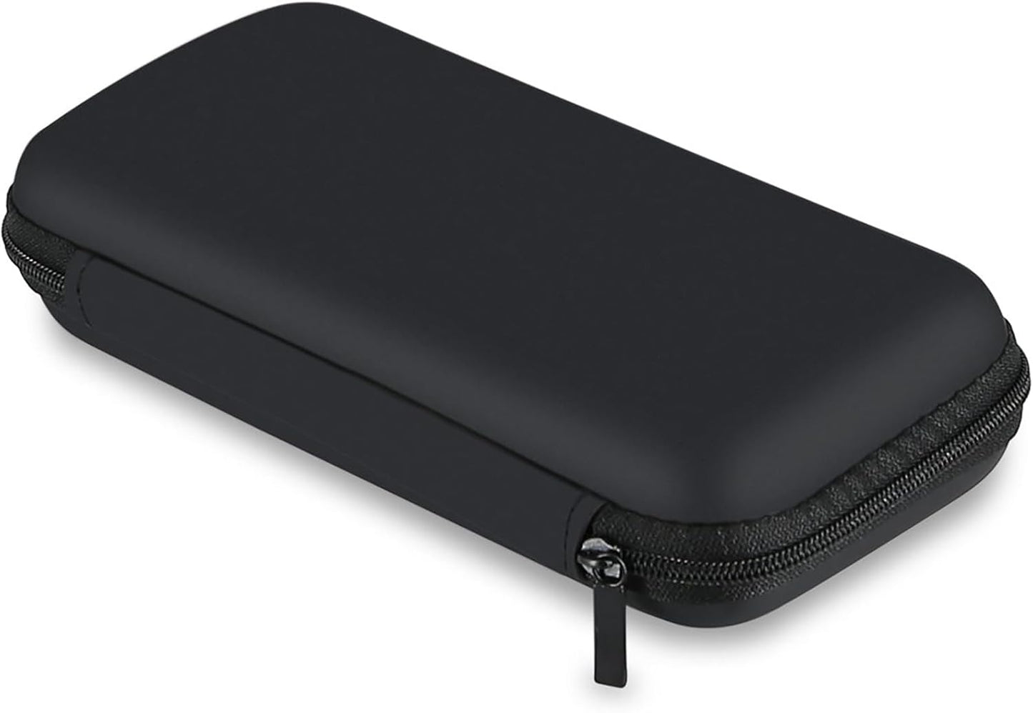 Travel Essential Electronics Organizer Pouch Charger Case, Shockproof Dual Zipper Power Bank Cables Tech Accessories Purse, Men & Women Travel Must Have Storage Bag, 6.5X3.2X1 Inch Black