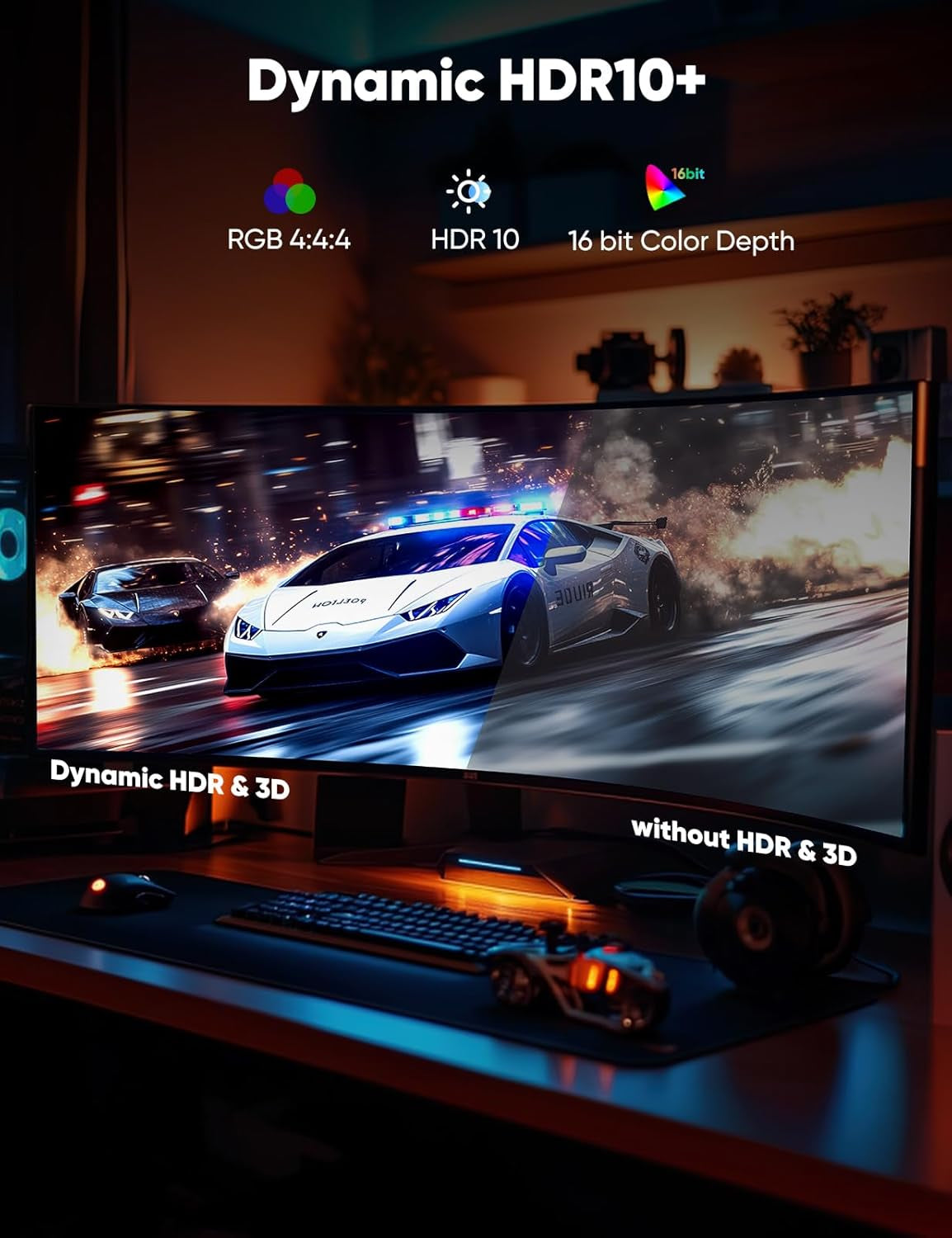 8K 4K Displayport Cable 1.4, VESA Certified DP Cord 6.6Ft | 8K@60Hz, 4K@144Hz, 2K@240Hz, 32.4Gbps High Speed, for Gaming Monitor & Graphic & PC, HDCP 2.2/Freesync/G-Sync, Braided, Grey